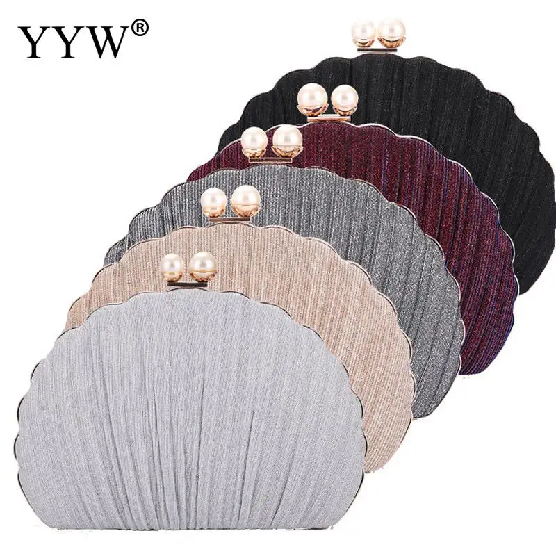 

2021 Bolso Mujer Famous Brand Shell Clutch Women'S Bag With Chain Handbag Fashion Designer Bridal Banquet Purse Luxury Bag