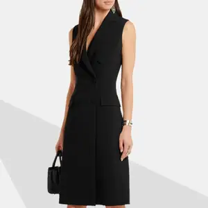 Двубортный женский длинный жилет OL