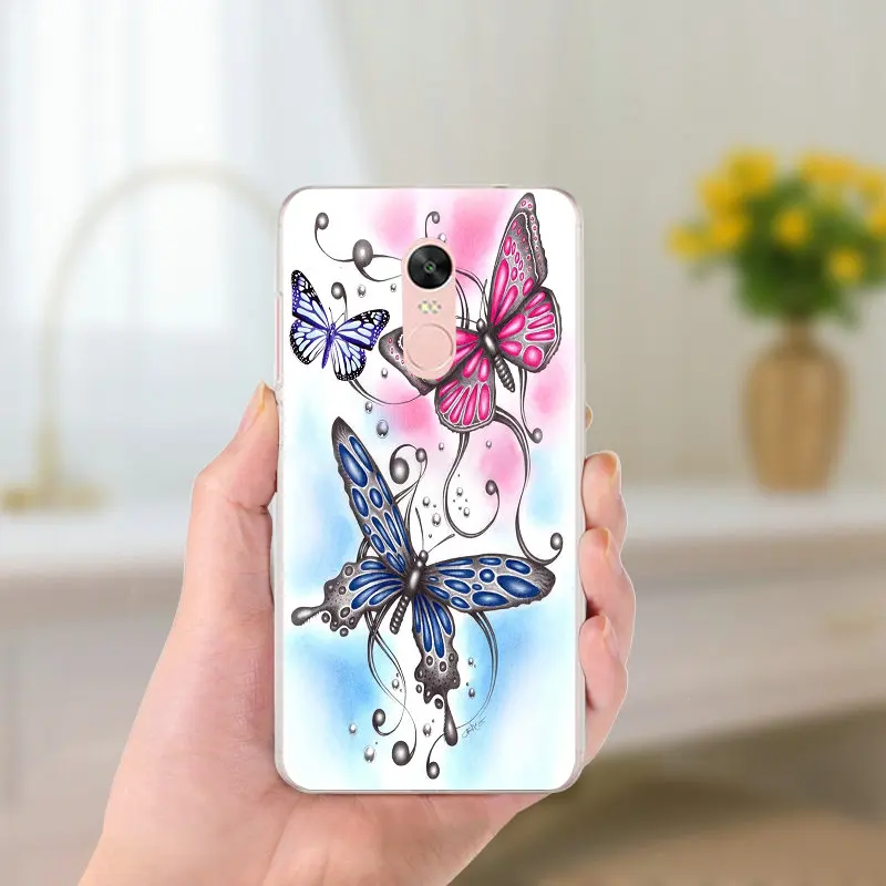 Красивая Бабочка Фея для Xiaomi Redmi Mi Note 4X2 3 S 4A 5 6 5S 5X 5A 6X Pro Plus Мягкий ТПУ силиконовый