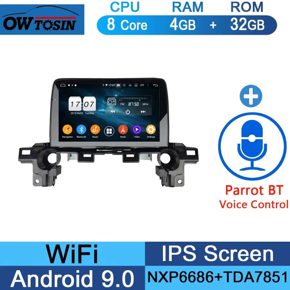 32G Parrot BT " ips Android 9,0 8 ядерный 4G+ 64G Автомобильный мультимедийный плеер для Mazda CX-5 CX5 CX 5 Parrot BT gps навигация радио - Цвет: 32G Parrot BT
