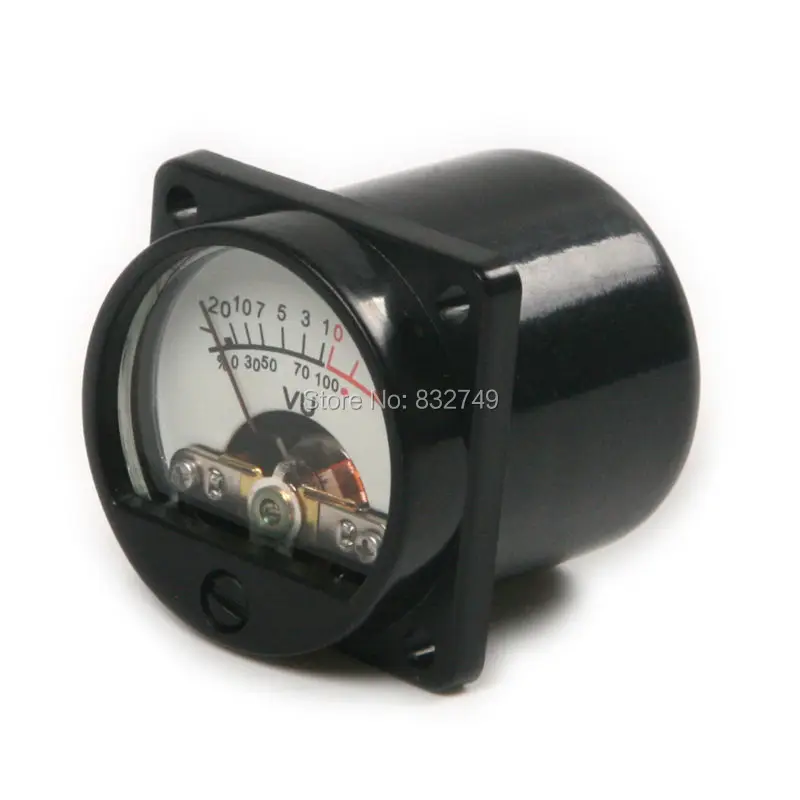 2 шт. DC/AC 6 V-12 V Панель VU метр 500vu 630 Ohm теплый задний свет запись и Аудио Уровень Amp