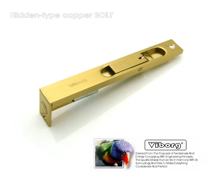 Виборг 25 см (10 &quot) роскошный латунный дверной болт защитный рычаг экшн фиксатор