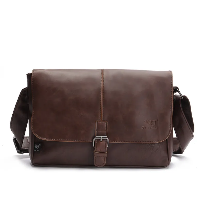 Мужская сумка мессенджер из искусственной кожи высокого качества|bag button|mens leather