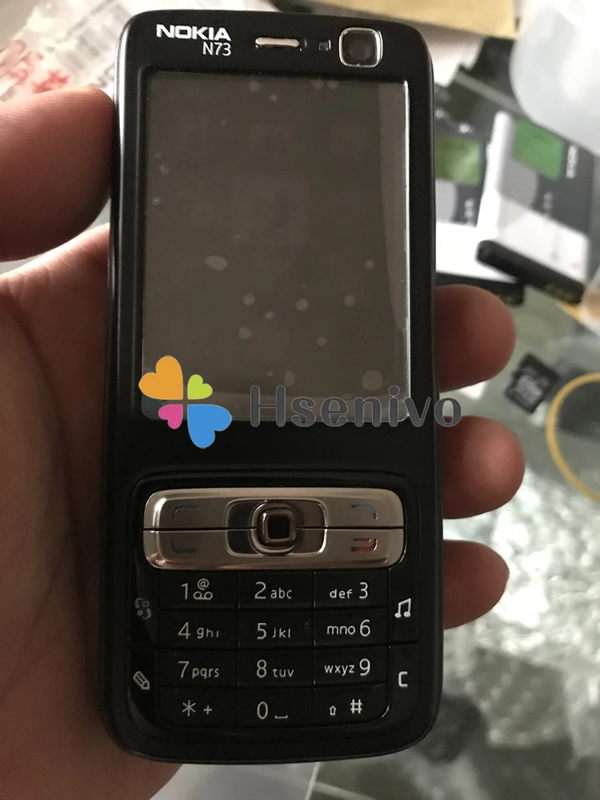 Восстановленный Мобильный телефон Nokia N73 разблокированный GSM Английский Арабский Русский Клавиатура