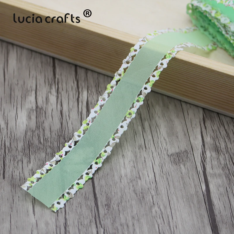 Lucia crafts 3 ярдов/партия 25 мм ленты из органзы для волос ручной работы свадебные