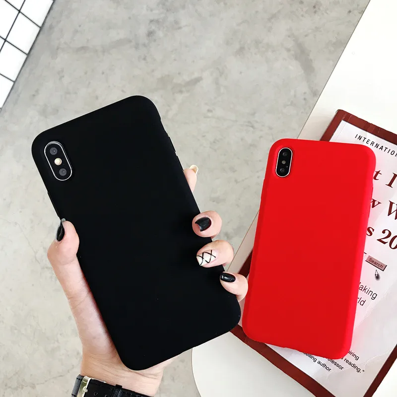 Простой жидкий силиконовый чехол конфетных цветов для iPhone XR Xs Max X R 10 гелевый