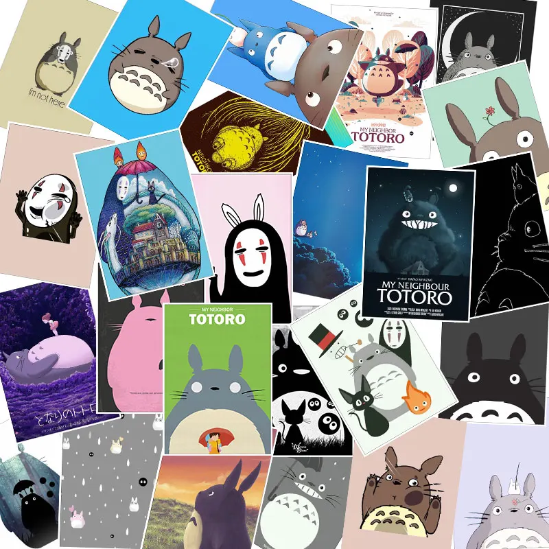 25 Pcs/Lot Japanese Movie My Neighbor Totoro Cute Stationery Stickers For Car Laptop Notebook Luggage Decal Fridge Skateboard | Игрушки и