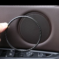 carbon fiber car door speaker ring loudspeaker cover sticker trim for bmw x5 f15 x6 f16 2014 2015 2016 2017 2018