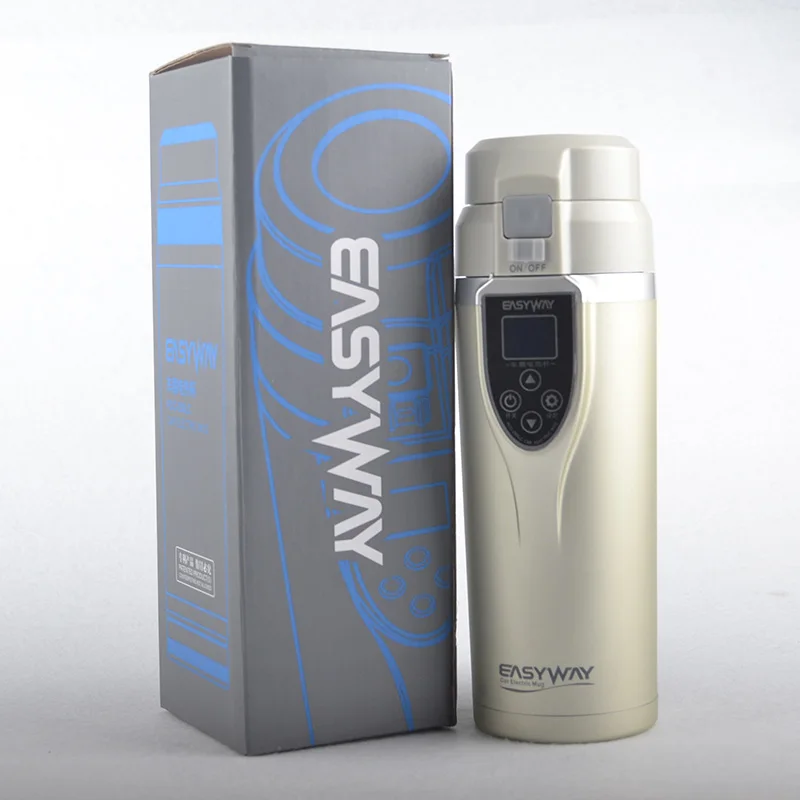 Быстрая доставка 12 В автомобильная кружка с подогревом для путешествий термос