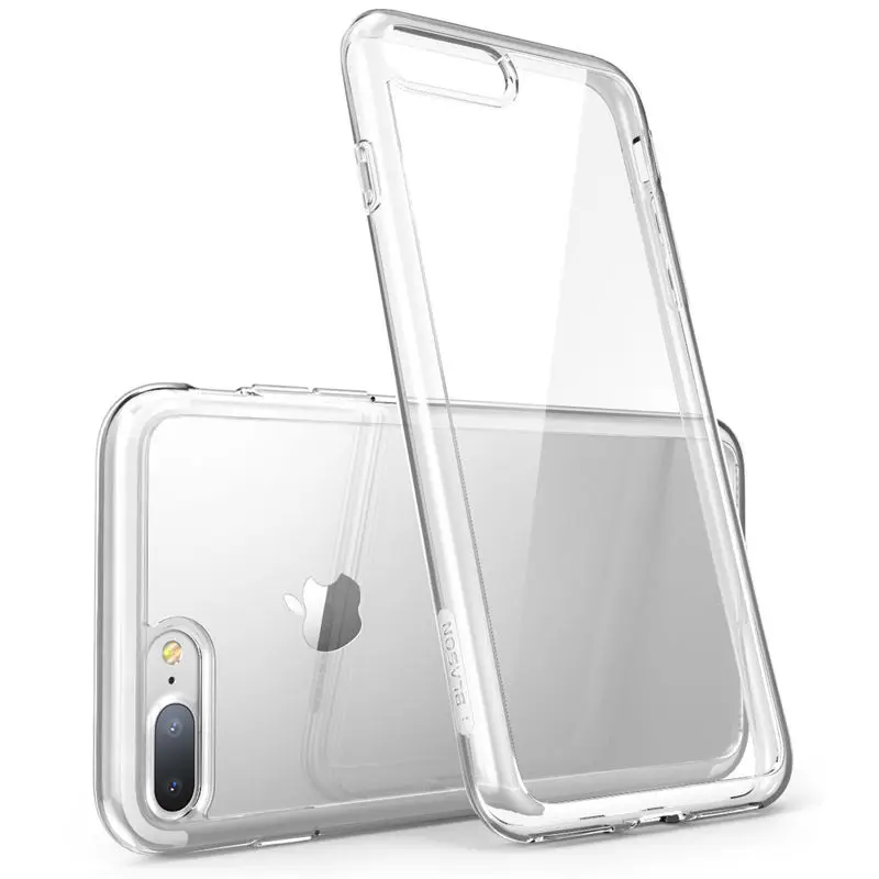 For iPhone 7 Plus 8 Case 5.5 inch i-Blason Halo Series Anti-knock Scratch Resistant TPU Bumper + Clear Back Cover |