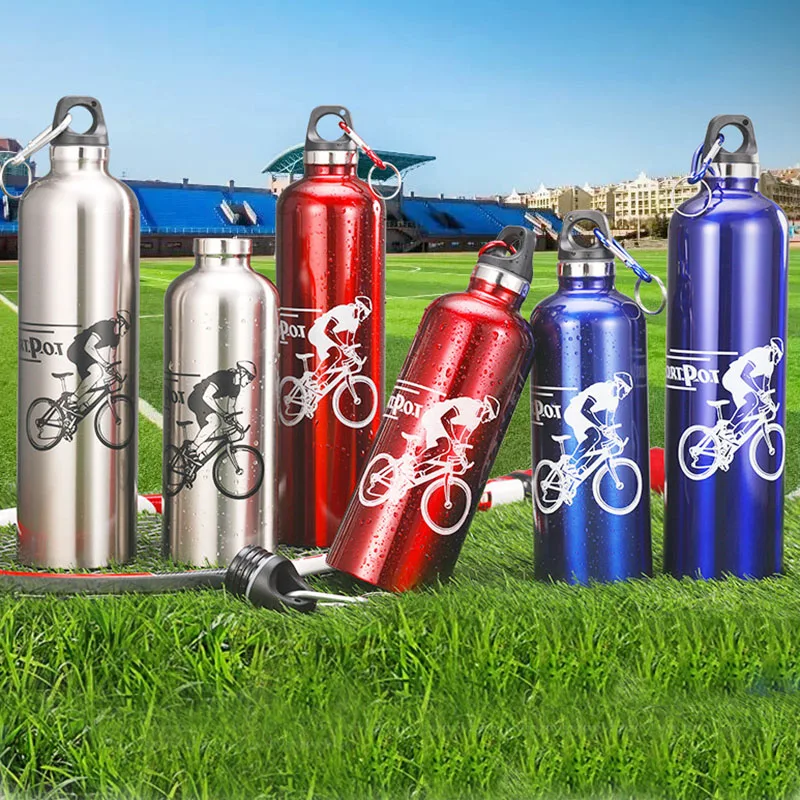 BAISPO Спортивная бутылка из нержавеющей стали для велосипеда портативная