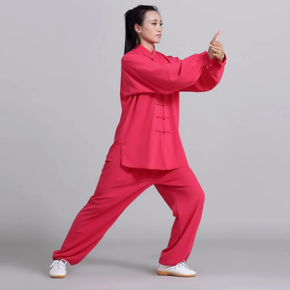 Традиционная китайская одежда унисекс 14 цветов форма для кунгфу ушу тайчи костюм