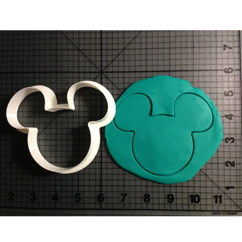 Мультфильм Микки Маус голова рука лук серии помадка резак на заказ 3D печатных