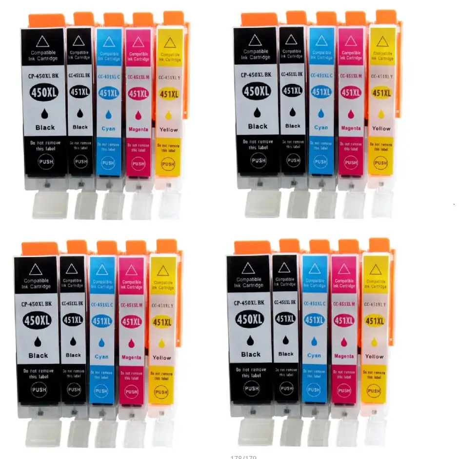 XIMO для Canon PIXMA IP7240 MG5440 MG5540 MG6440 MG6640 MG5640 MX924 MX724 IX6840 принтер - Цвет: 450 451 4SETS