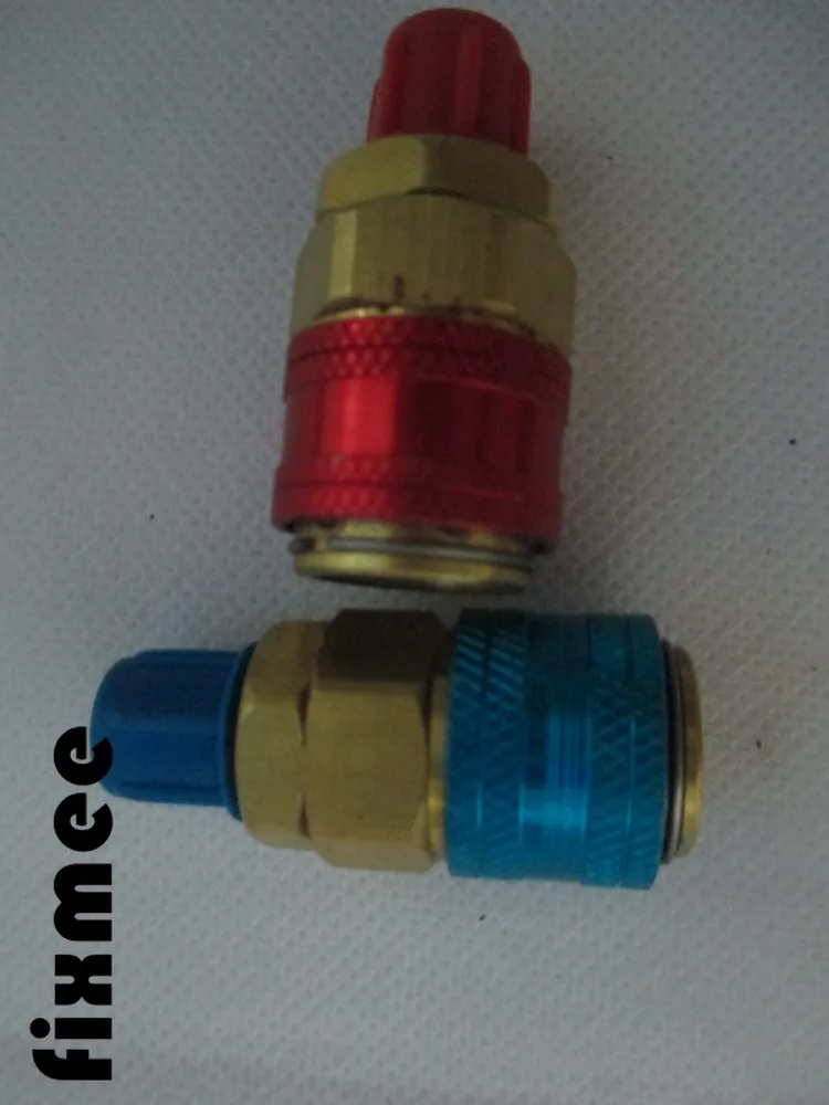 Быстроразъемный соединитель для автомобиля Freon R134A H/L латунные адаптеры