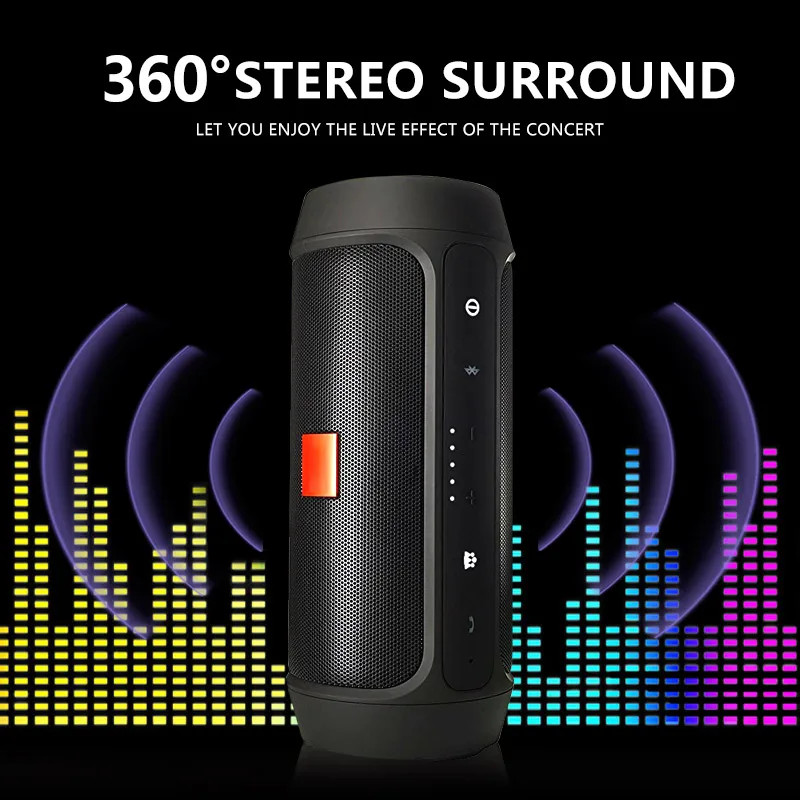 Портативная стерео Беспроводная Bluetooth колонка водонепроницаемая уличная