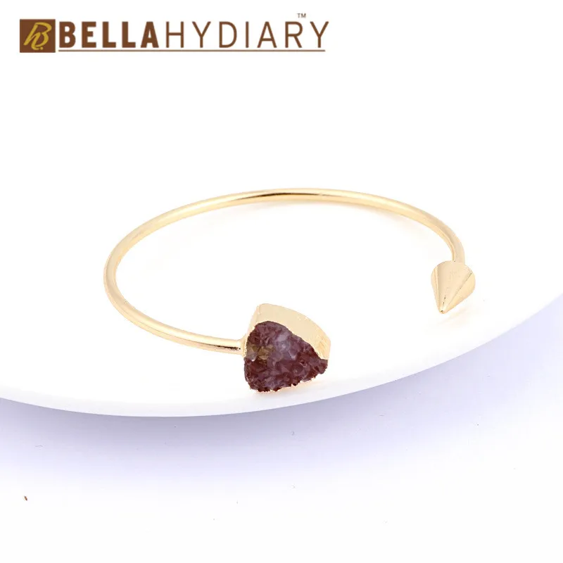 Bijoux Boho, европейские Винтажные Ювелирные изделия, Геометрическая Смола, друза, ассиметрия, ручная манжета, регулируемый браслет для женщин, браслеты Bileklik