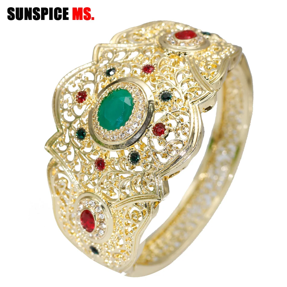 SUNSPICE женский браслет золотого цвета этнический для свадьбы Турецкая ажурная