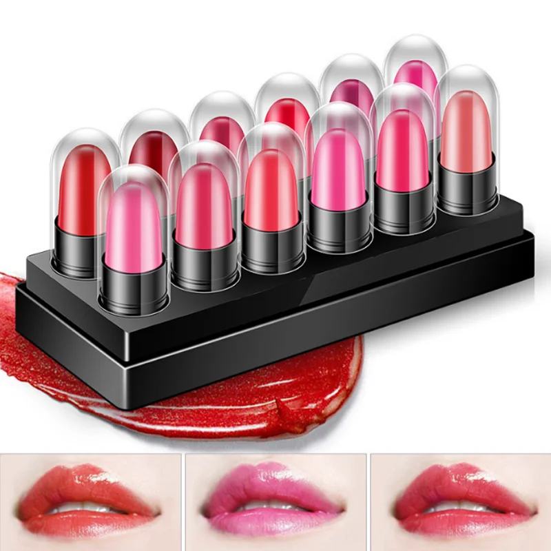 Увлажняющая губная помада для увлажнения губ 12 шт. великолепных цветов бальзам