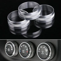 5color aluminum 3 x car air condition switch button circle cover ring fit for jeep wrangler 11 2015 car styling accessary