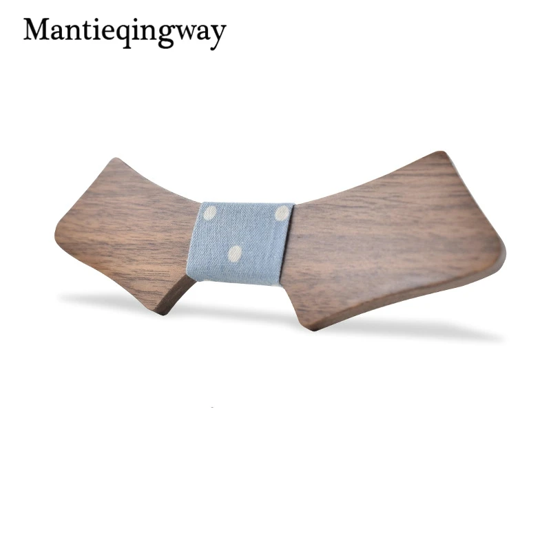 Mantieqingway геометрические деревянные галстуки бабочки для мужчин художественные 3D