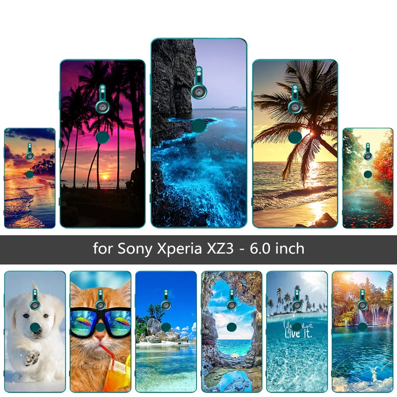 6 0 &quotчехлы для Sony Xperia XZ3 тонкий мягкий силиконовый чехол прозрачный защитный из
