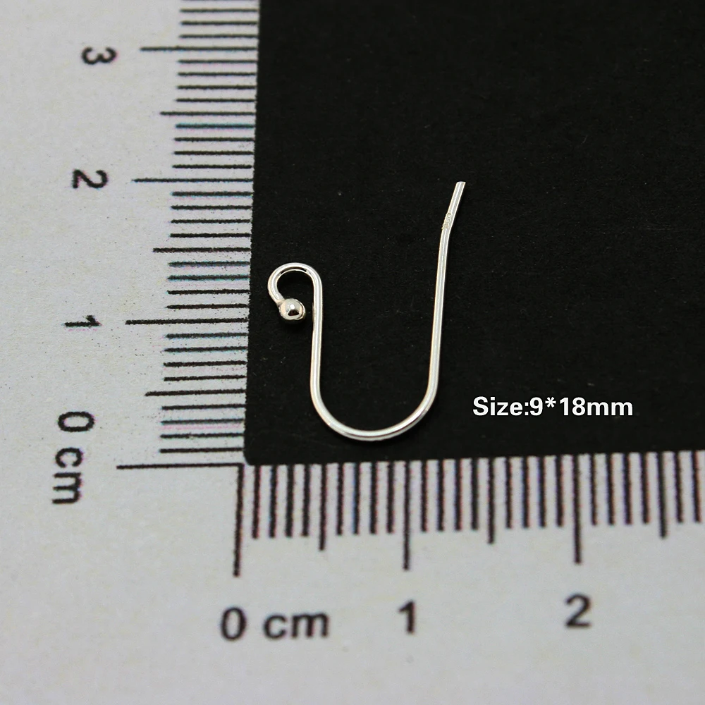 Популярные Модные подлинные серебряные серьги застежка-крючок 925 пробы