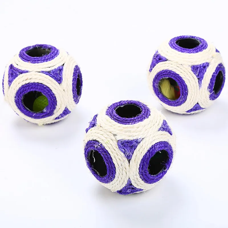 Товары для животных 1 шт. игрушка домашних кошек товары из сизаля с большим шестью