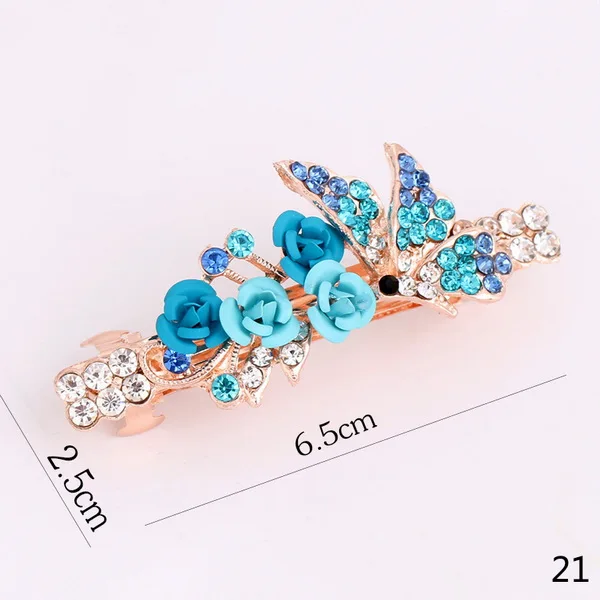 Style21 Модные 1 шт. женские Цветочные заколки для волос металлическая Геометрическая заколка для волос украшение для волос вечерние аксессуары для волос - Цвет: Style21