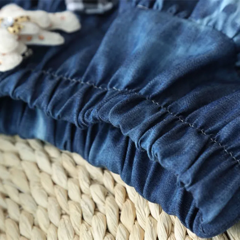 Новинки 2016 осень зима юбка для девочки юбки девочек с бантом кружевом медведем