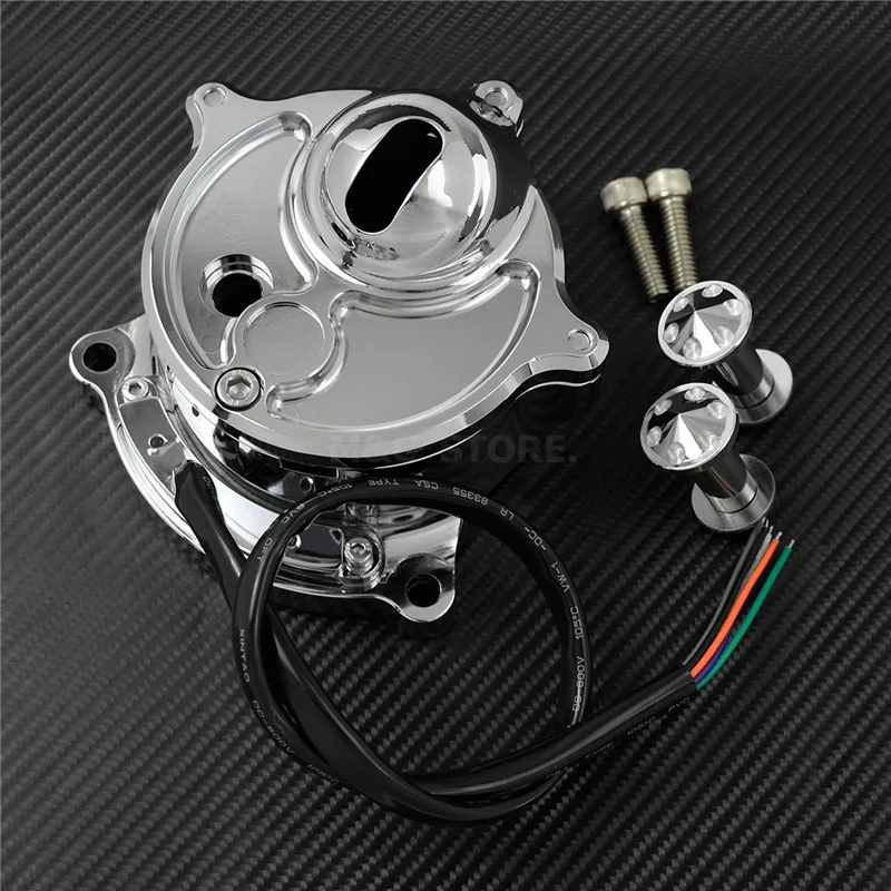 Chrome Мотоцикл кафе Спидометр Монтажный Кронштейн подходит для Harley Sportster IRON XL883 1200R nighster Roadster 2008-2013 - Цвет: Chrome