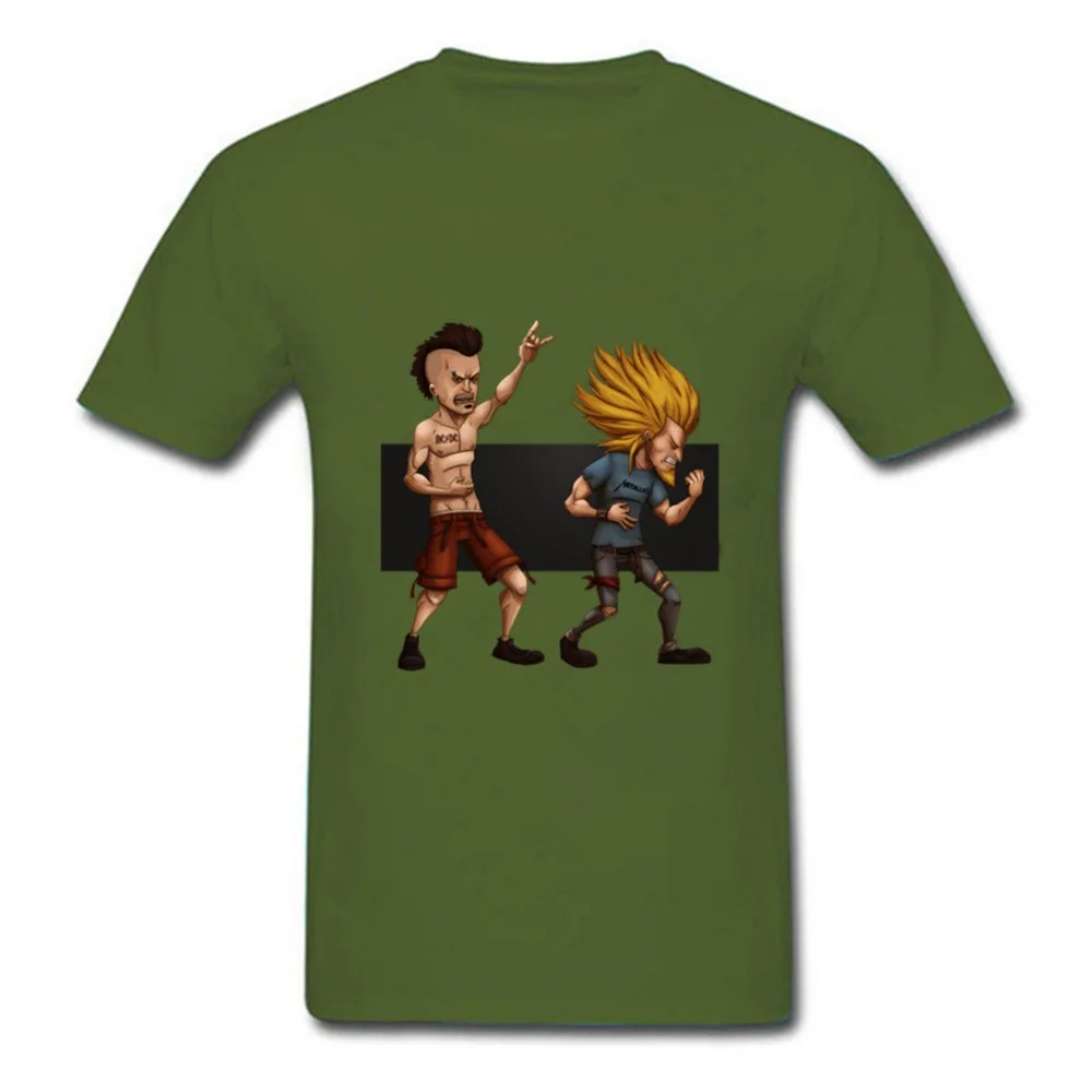 Новая модная футболка с короткими рукавами для мужчин принтом Beavis and Butthead