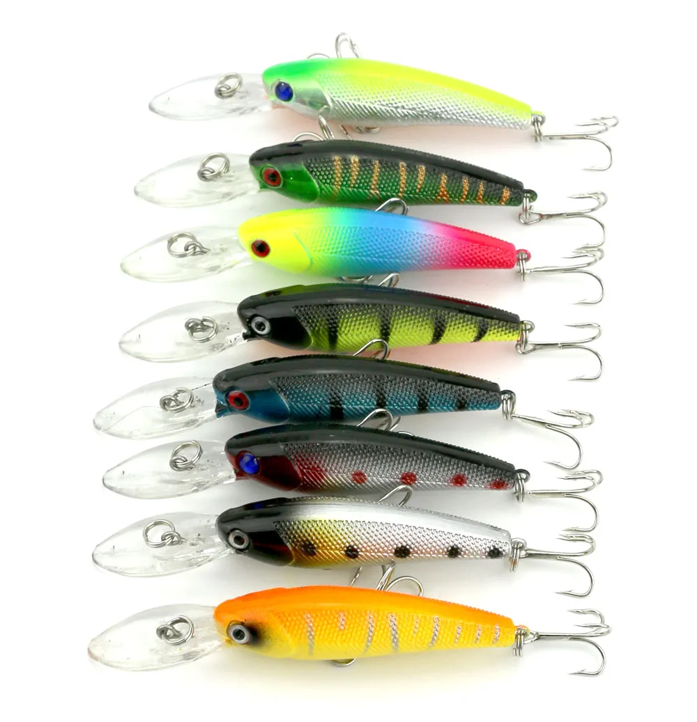 Minnow приманка 8 шт. 9 см 3 г для рыбной ловли хардбейт воблер свимбейт крючки соленой