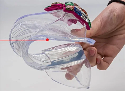 Женские прозрачные недорогие Роскошные туфли на плоской подошве с бриллиантами