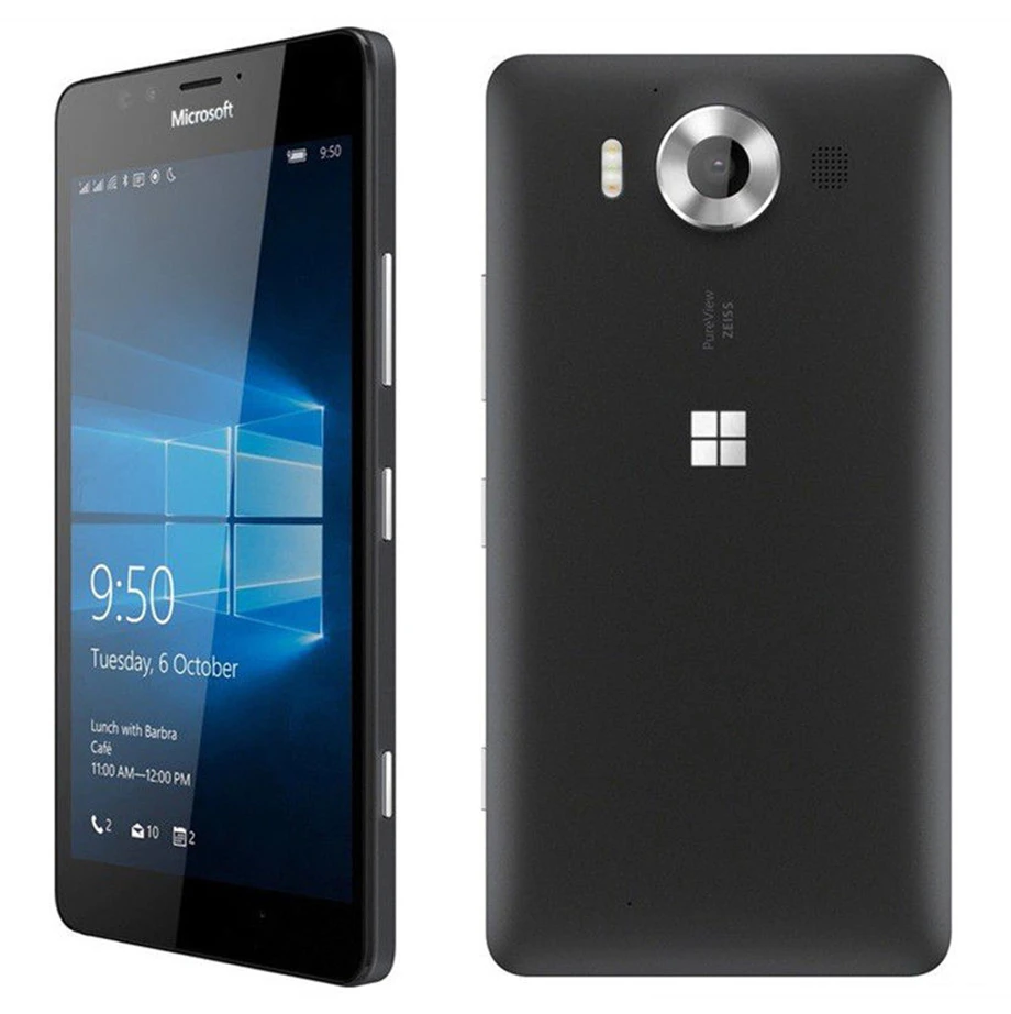 Microsoft Lumia 950 двойной Оригинальный разблокированный Windows 10 мобильный телефон 4G GSM 5 2
