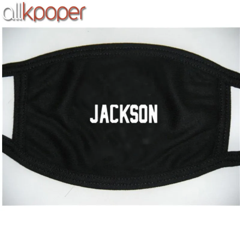 JaACKSON Allkpoper KPOP GOT7 против пыли рот лицо хлопок унисекс маска Муфельная респиратор Джексон Марк - Цвет: JaACKSON