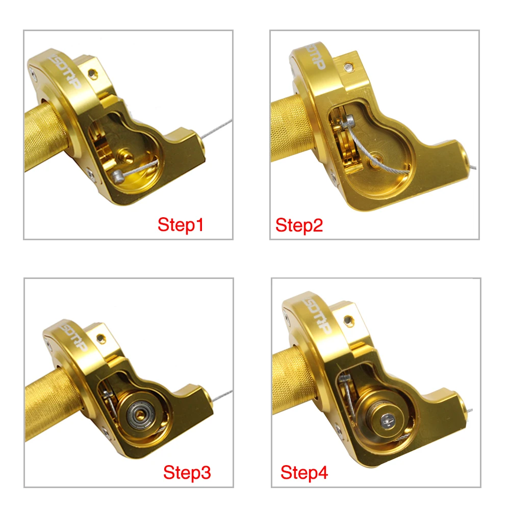 ZSDTRP 7/8 &quotCNC алюминиевая рукоятка дроссельной заслонки скручивающая