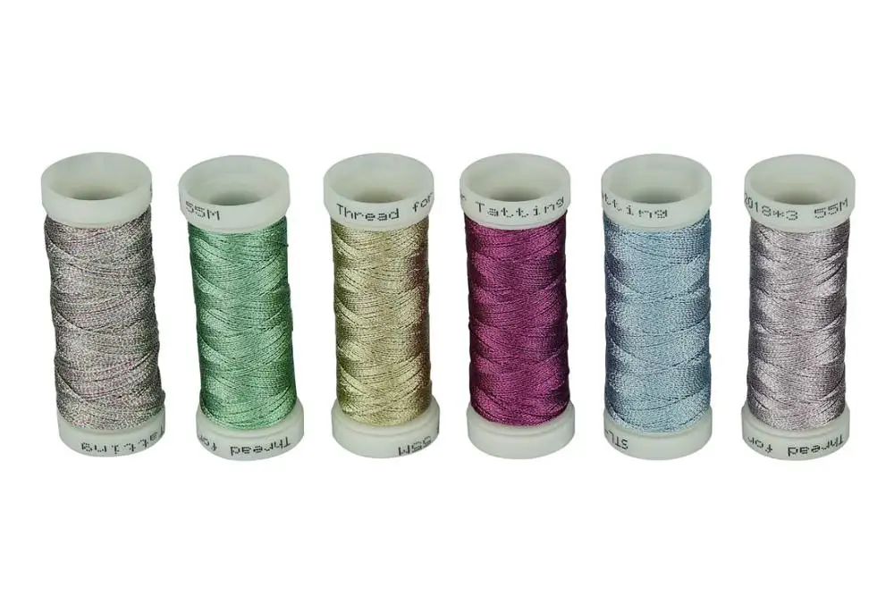 Fresh colors SIMTHREAD 6 основных цветов металлическое плетение нить, 50 метров/бобина-для ручного плетения - Цвет: Fresh colors
