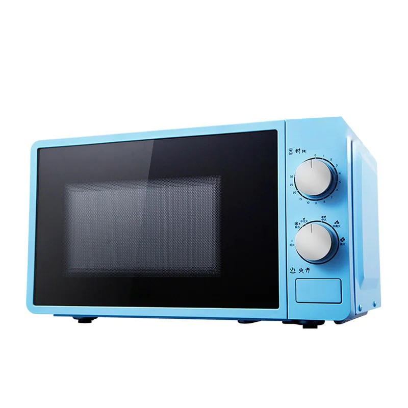DMWD 20L маленькая многофункциональная микроволновая печь 220V механический вращающийся подогреватель пищи кухонная плита для приготовления на пару/подогрева/кипячения - Цвет: Blue 220V