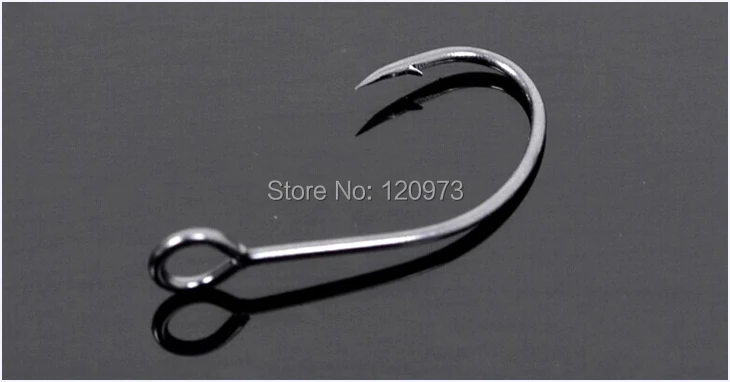 (50 шт./лот) Большие Крючки из высокоуглеродистой нержавеющей стали рыболовный