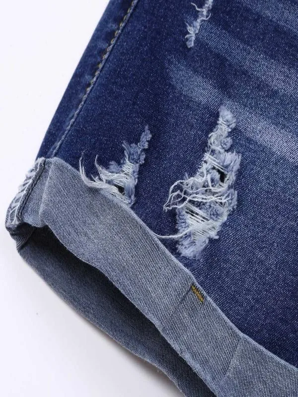 Хит продаж женские шорты джинсы 2019 джинсовые со средней талией с кисточками