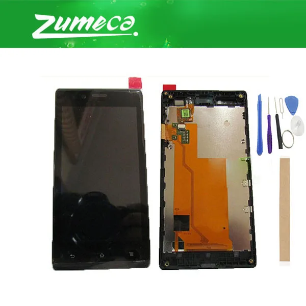 ЖК дисплей и дигитайзер сенсорного экрана для Sony Xperia J ST26a ST26i ST26 черный цвет с