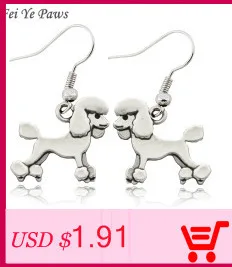 Fei Ye Paws Westie Dog висячие серьги большие длинные массивные Висячие серьги для женщин серьги ювелирные изделия для девочек подарок для любимого питомца