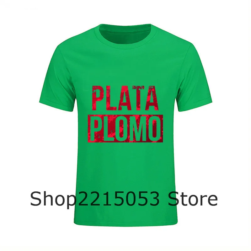 Geek классные Модели футболок для мужчин Plata o футболка Plomo мужские Narcos Pablo Escobar
