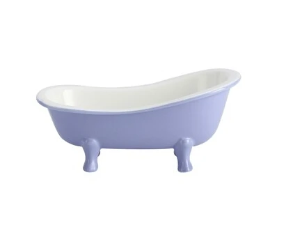 purple Творческий ванной миска для десерта снэк-миска для завтрака весело керамические милый маленький чаша для выпечки Посуда Кухня бижутерия для декорирования коробка - Цвет: purple