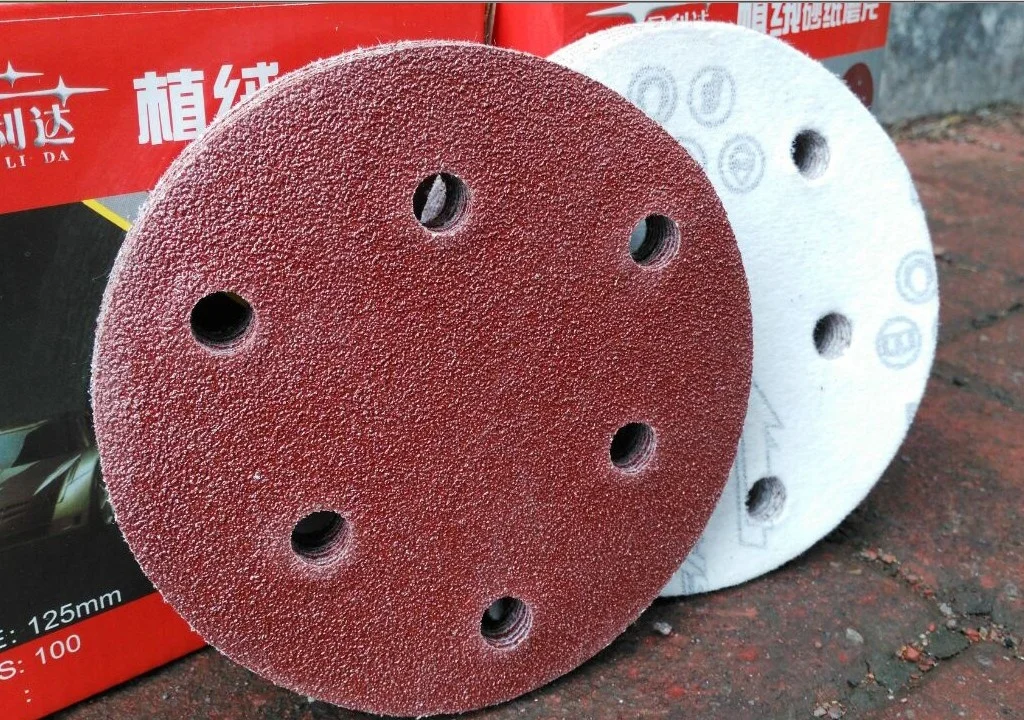 

Free shipping 10X 1500 Grit Sandpaper 5"inch 6 Hole Hook & Loop Sanding Disc Sand Sheet