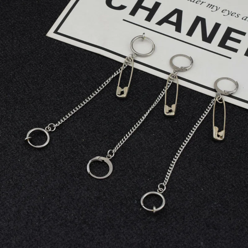 Корейские асимметричные серьги KPOP DNA в форме звезды с V-образной кисточкой