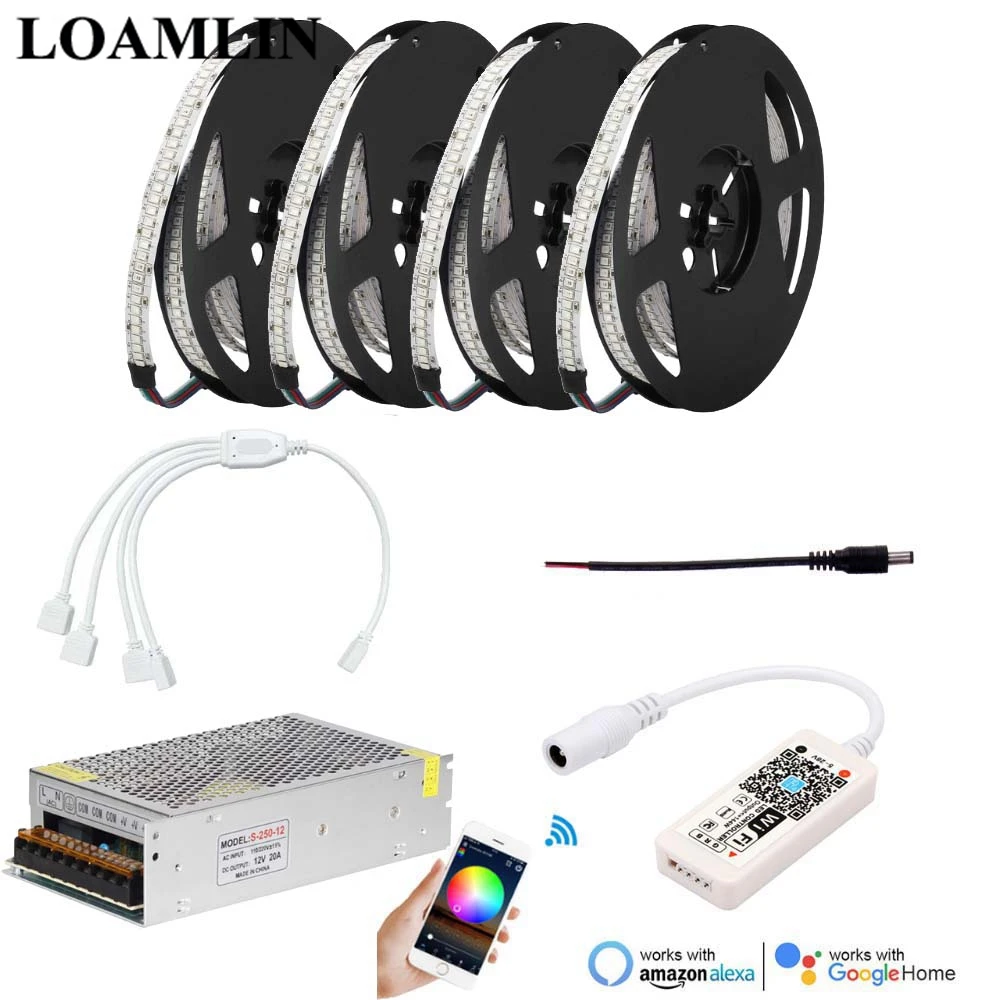 5 м 10 15 20 RGB Светодиодная лента 2835SMD 234 светодиодов/м с волшебным домом WIFI Led