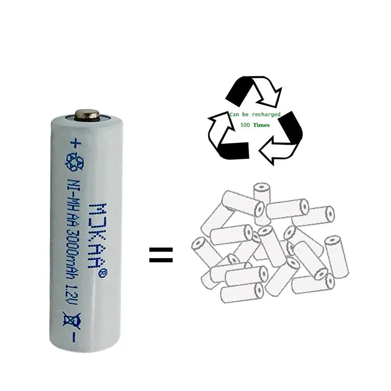 12X AA 2A 1 2 V 5 #3000 mah перезаряжаемый аккумулятор Ni-MH батареи камера игрушечные часы