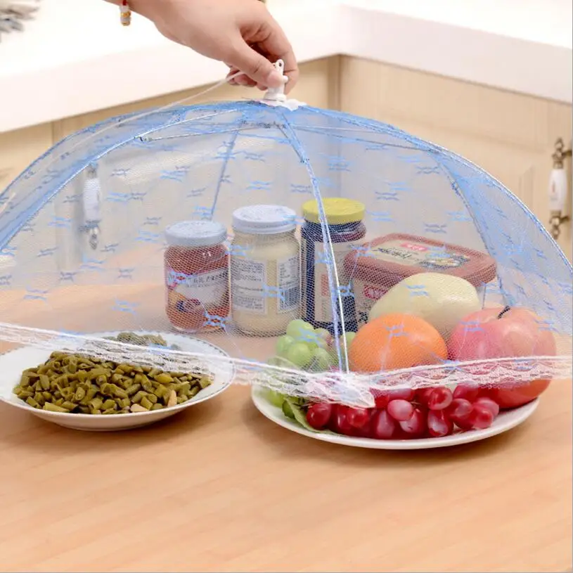 Шестиугольный складной чехол для еды кружевная пряжа с зонтиком защита от